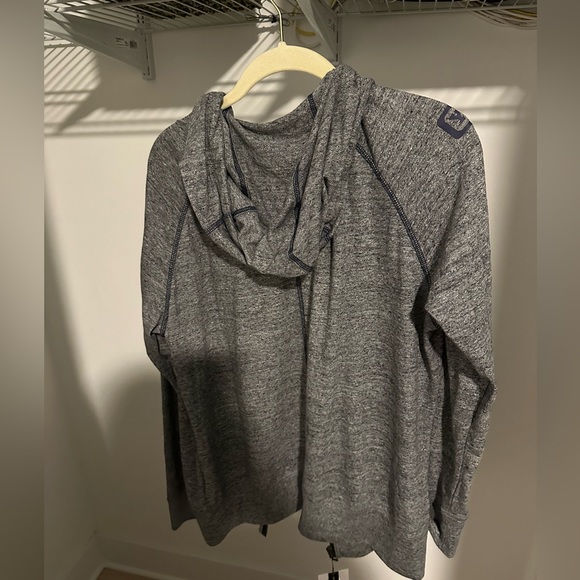 Nike Heather Charcoal/Navy New York Yankees Lightweight Full-Zip Hoodie (XL) - Picture 3 of 4